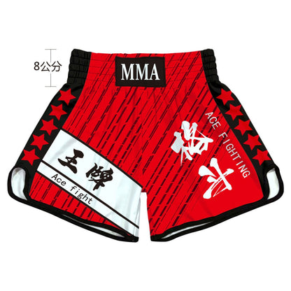 Muay Thai High Waist Shorts Boxing Freestyle Fighting Pants Unisex Mixed Martial Arts Sanda UFC Training Uniform Customizable - SURPHY