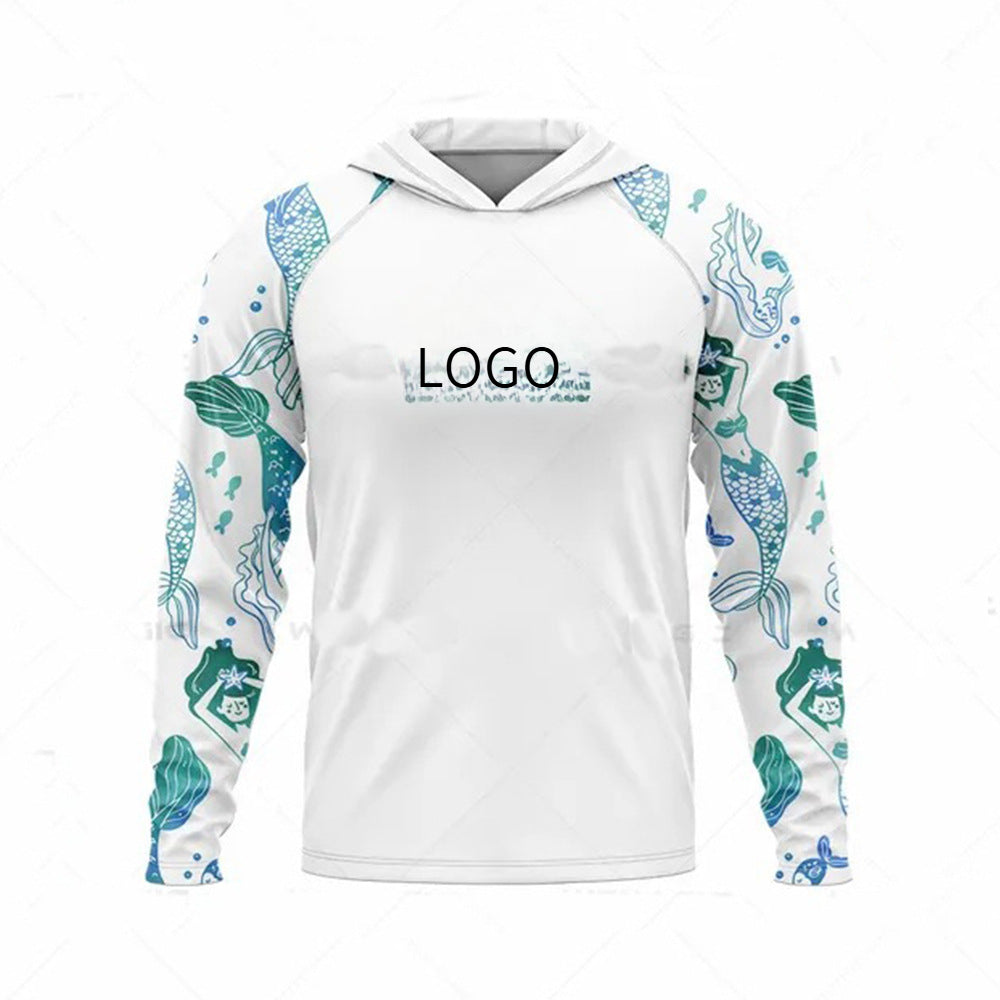 Ocean Fishing Suits Summer Sun Protection Long Sleeve Fishing Suits UV Protection Hooded Fishing Suits UPF50 + SURPHY