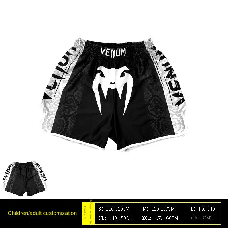 Venom Training Suit UFC Set Men's Boxing Compression Quick-Dry Clothing Muay Thai Fighting Short Sleeve Shorts Gym Combat - SURPHY