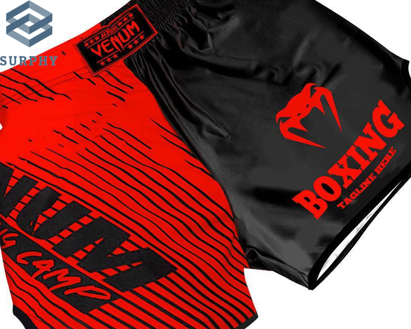 Venom Training Suit UFC Set Men's Boxing Compression Quick-Dry Clothing Muay Thai Fighting Short Sleeve Shorts Gym Combat - SURPHY