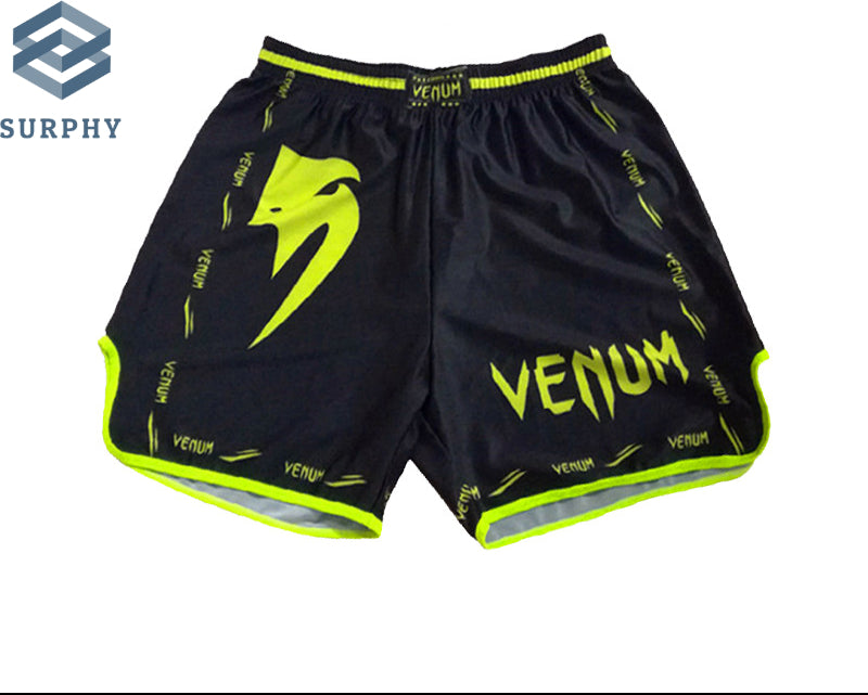 Venom Training Suit UFC Set Men's Boxing Compression Quick-Dry Clothing Muay Thai Fighting Short Sleeve Shorts Gym Combat - SURPHY
