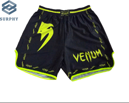 Venom Training Suit UFC Set Men's Boxing Compression Quick-Dry Clothing Muay Thai Fighting Short Sleeve Shorts Gym Combat - SURPHY