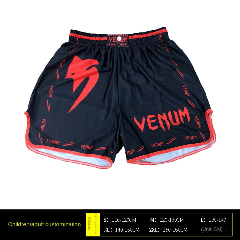 Venom Training Suit UFC Set Men's Boxing Compression Quick-Dry Clothing Muay Thai Fighting Short Sleeve Shorts Gym Combat - SURPHY