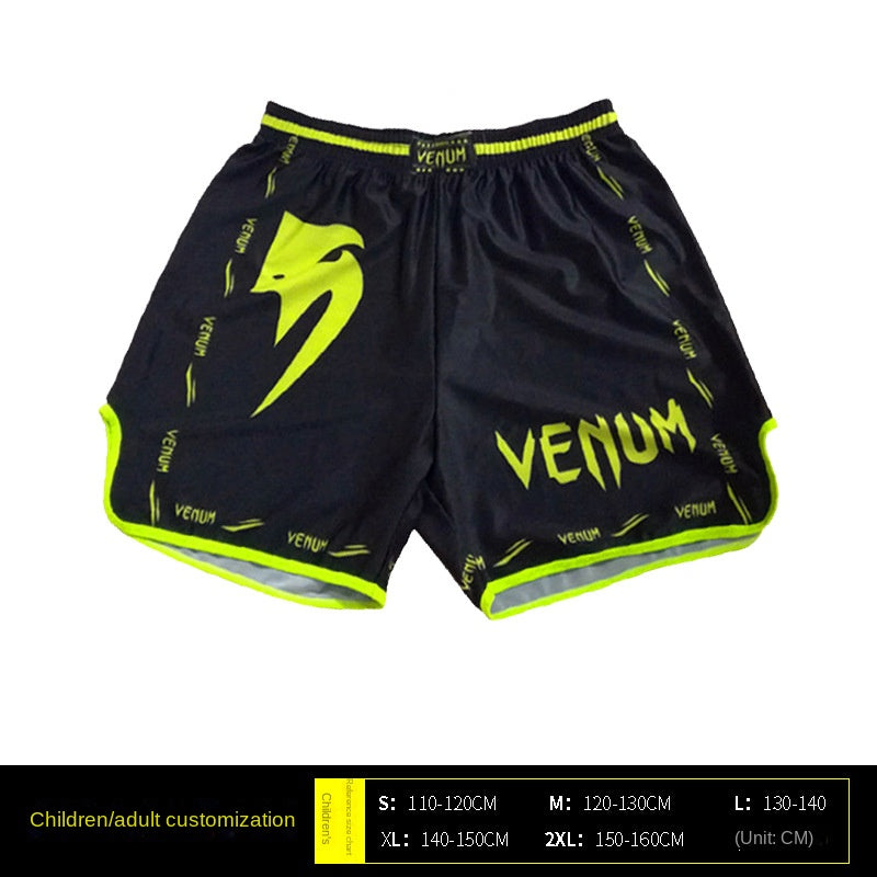 Venom Training Suit UFC Set Men's Boxing Compression Quick-Dry Clothing Muay Thai Fighting Short Sleeve Shorts Gym Combat - SURPHY