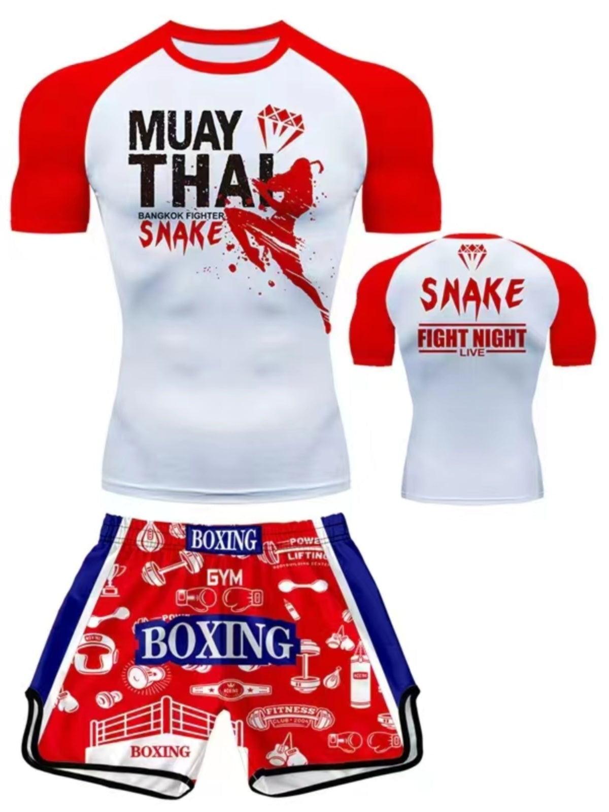 Quick-Dry High-Elastic Boxing Training Suit Muay Thai Mixed Martial Arts Fighting Suit - SURPHY