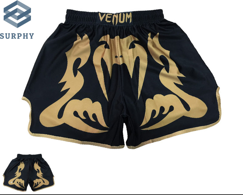 Venom Training Suit UFC Set Men's Boxing Compression Quick-Dry Clothing Muay Thai Fighting Short Sleeve Shorts Gym Combat - SURPHY