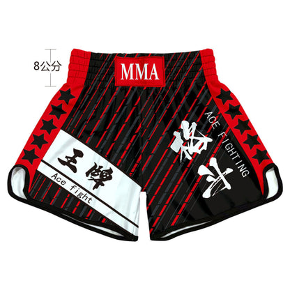 Muay Thai High Waist Shorts Boxing Freestyle Fighting Pants Unisex Mixed Martial Arts Sanda UFC Training Uniform Customizable - SURPHY
