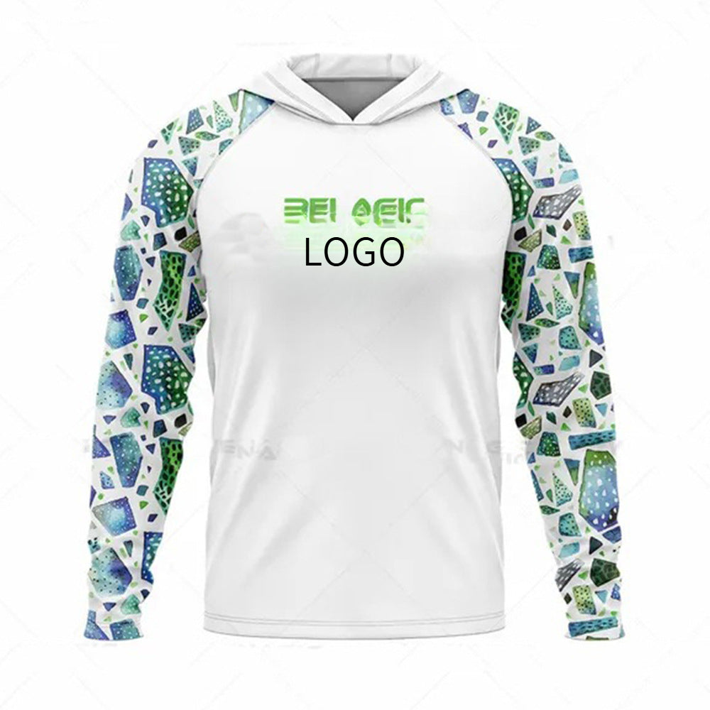 Ocean Fishing Suits Summer Sun Protection Long Sleeve Fishing Suits UV Protection Hooded Fishing Suits UPF50 + SURPHY