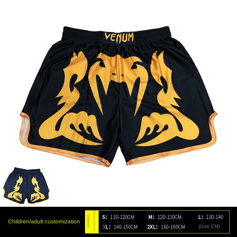 Venom Training Suit UFC Set Men's Boxing Compression Quick-Dry Clothing Muay Thai Fighting Short Sleeve Shorts Gym Combat - SURPHY