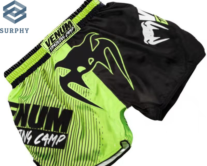 Venom Training Suit UFC Set Men's Boxing Compression Quick-Dry Clothing Muay Thai Fighting Short Sleeve Shorts Gym Combat - SURPHY