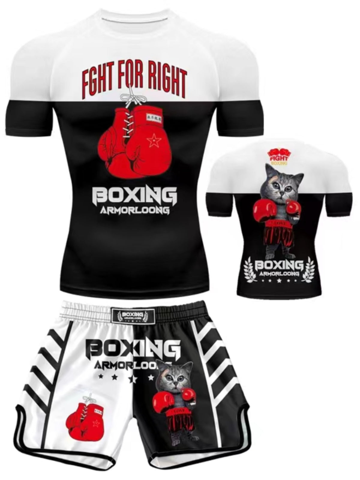 Quick-Dry High-Elastic Boxing Training Suit Muay Thai Mixed Martial Arts Fighting Suit - SURPHY