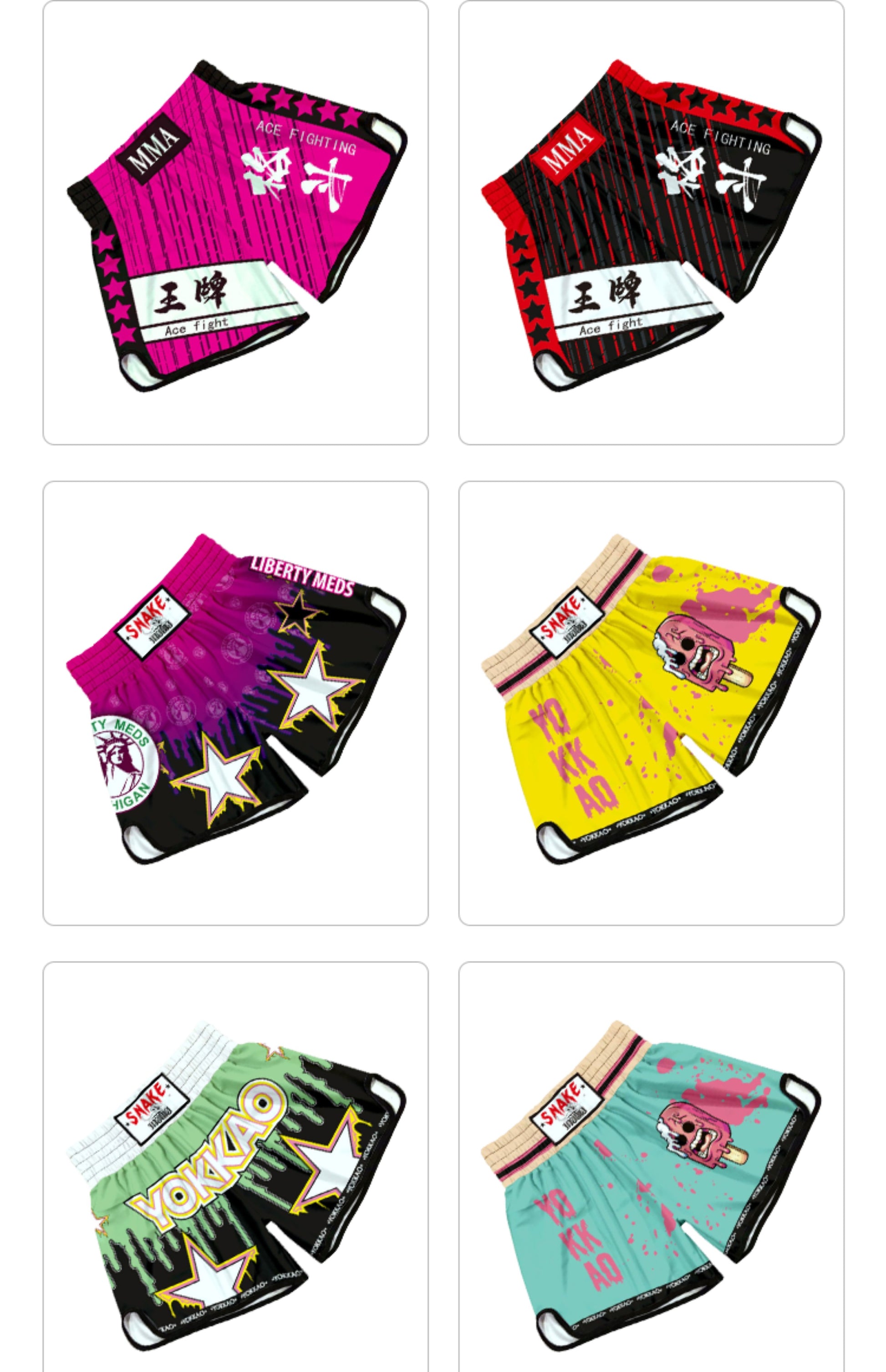 Muay Thai High Waist Shorts Boxing Freestyle Fighting Pants Unisex Mixed Martial Arts Sanda UFC Training Uniform Customizable - SURPHY