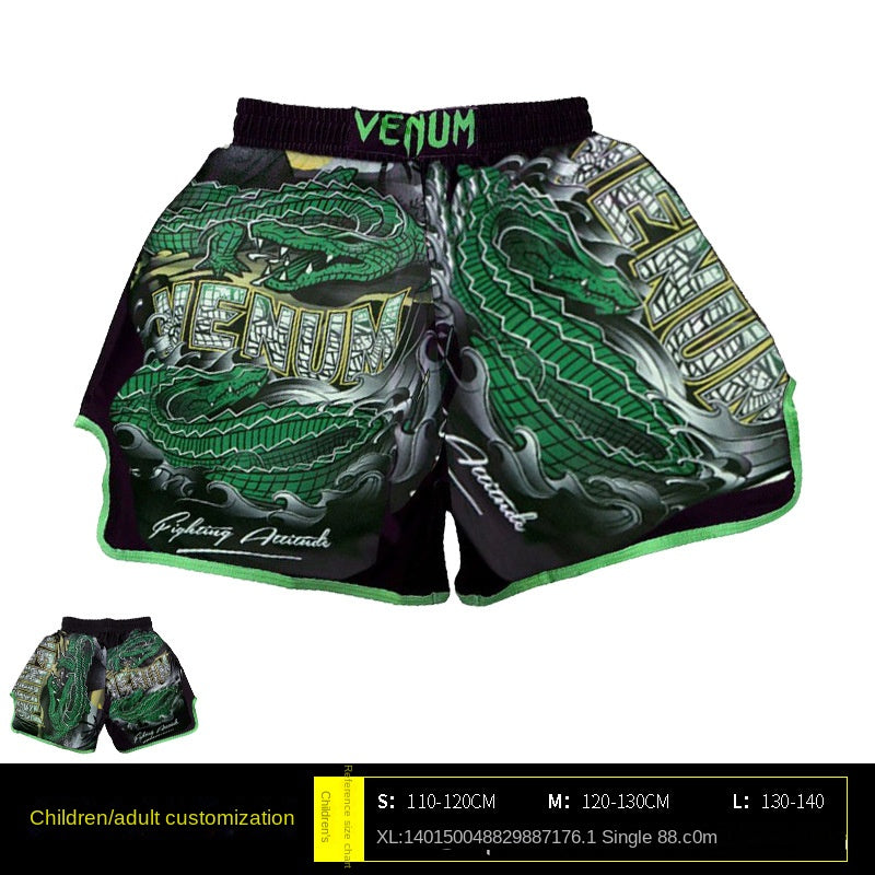Venom Training Suit UFC Set Men's Boxing Compression Quick-Dry Clothing Muay Thai Fighting Short Sleeve Shorts Gym Combat - SURPHY