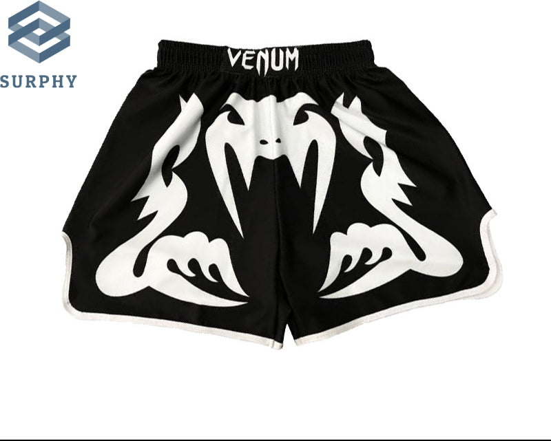 Venom Training Suit UFC Set Men's Boxing Compression Quick-Dry Clothing Muay Thai Fighting Short Sleeve Shorts Gym Combat - SURPHY